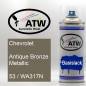 Preview: Chevrolet, Antique Bronze Metallic, 53 / WA317N: 400ml Sprühdose, von ATW Autoteile West.